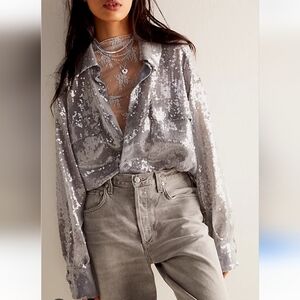 Free People NWTs Disco Margarita Shirt